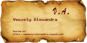 Veszely Alexandra névjegykártya